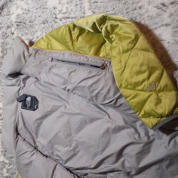 The North Face Lime Green puffer coat - Picture 7 of 9